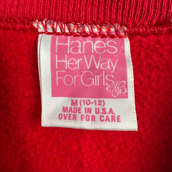 Vintage Teddy Bear Christmas Crew Neck Sweater Red Youth Medium 10/12 - Picture 3 of 9